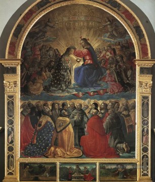  Couronnement Tableaux - Couronnement de la Vierge Pic1 Renaissance Florence Domenico Ghirlandaio